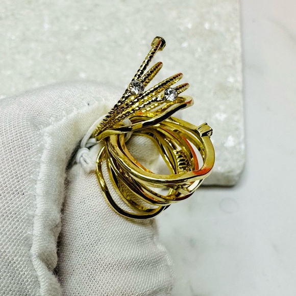 NEW! Jules Smith 14k Yellow Gold Plated Layered Stacking Ring Set - Picture 12 of 16